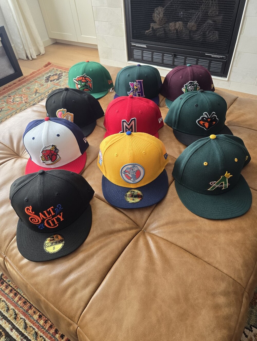 Lot Of 10 New Era MiLB Size 8